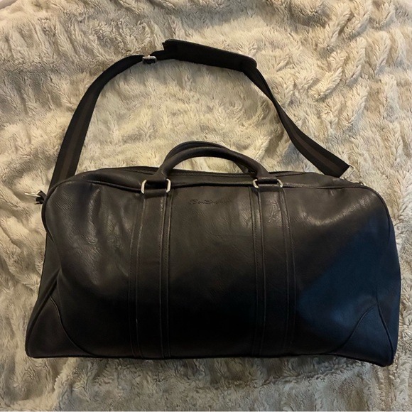 ben sherman faux leather backpack Slim Double Compartment 15.6
